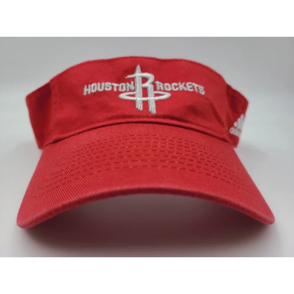 Houston Rockets Adidas Sun Golf Visor Adjustable Hat Cap‎ Men NBA Basketball Red